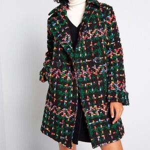 Pepaloves Piccadilly Tweed Midlength Trench Coat